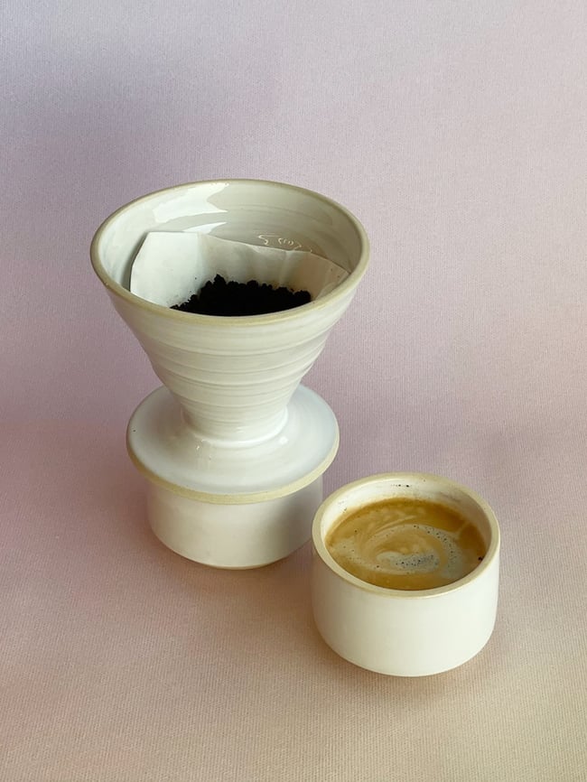 Cafetière filtre et tasses