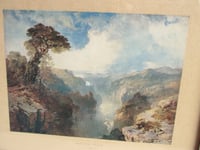 Image 4 of Nature's Realm by E. J. Niemann (b 1813) Antique Art Print, Mountain Wilderness Landscape, Framed 