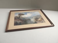 Image 3 of Nature's Realm by E. J. Niemann (b 1813) Antique Art Print, Mountain Wilderness Landscape, Framed 