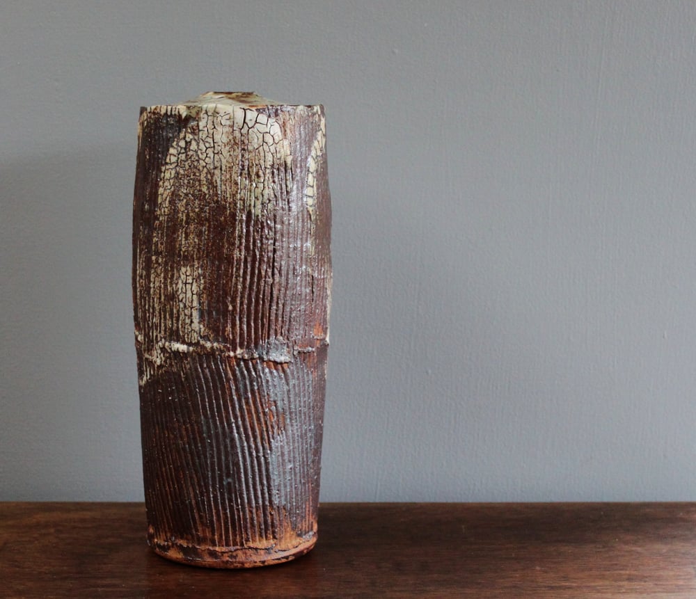 Image of Textured stem vase