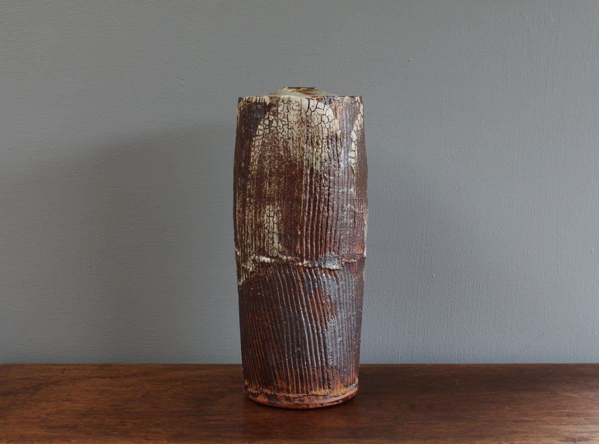 Image of Textured stem vase