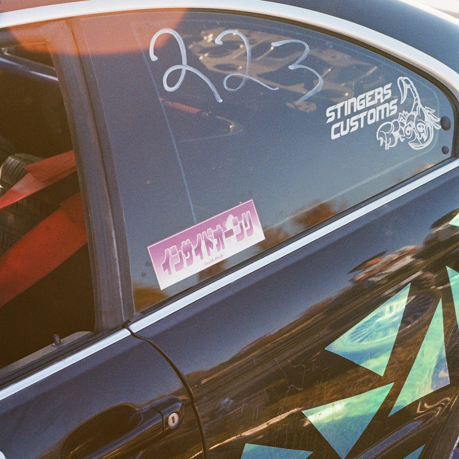 iO Pink Drift Slap Sticker ▭ڪ | INSIDEONLY