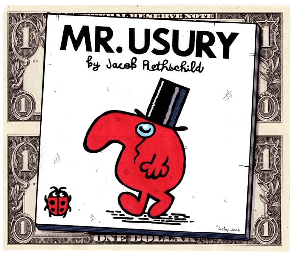 Image of Uncut Dollar Original. Mr. Usury