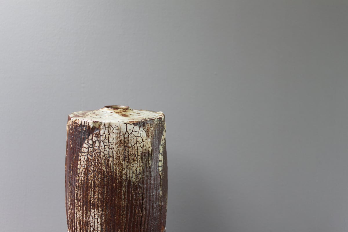 Image of Textured stem vase