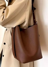 Image 1 of Large Capacity Crossbody Bag coffee color (includes matching purse)