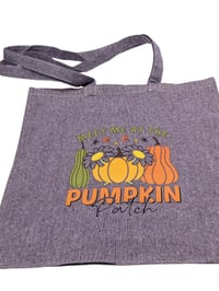 Image 5 of Meet Me at the Pumpkin Patch Eco- Friendly Tote (dual-sided cute images)