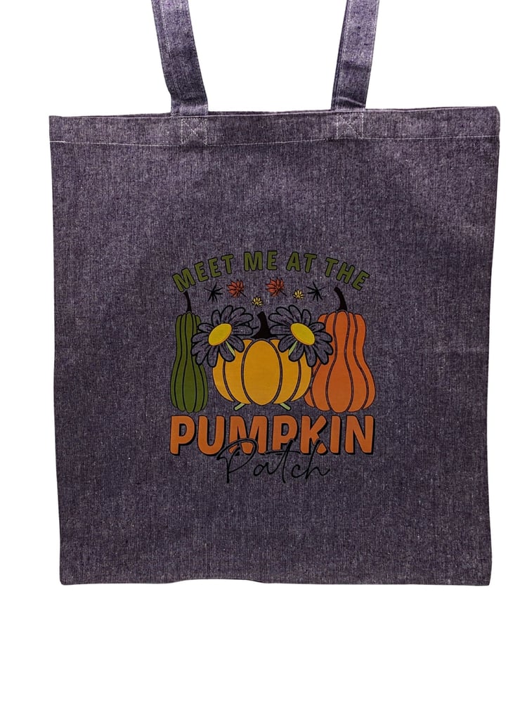 Image of Meet Me at the Pumpkin Patch Eco- Friendly Tote (dual-sided cute images)