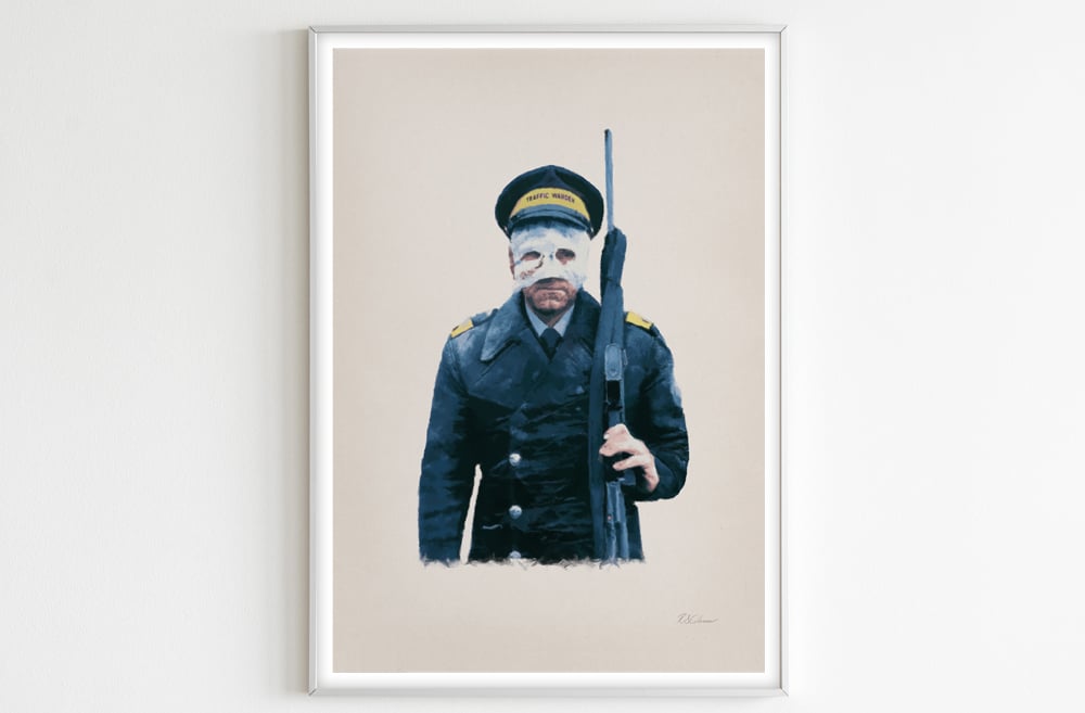 'Threads / Traffic Warden' A4 print