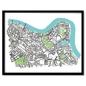 Image of Bermondsey, Rotherhithe & Surrey Quays Type Map