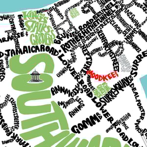Image of Bermondsey, Rotherhithe & Surrey Quays Type Map