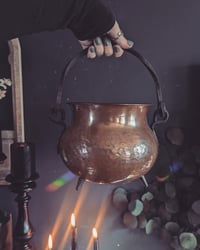 Image 6 of Hammered copper cauldron 