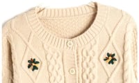 Image 2 of Vintage Embroidered Sweater creme 