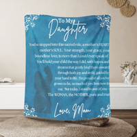Image 1 of To My Daughter Blanket Ultra-Soft Micro Fleece Blanket 