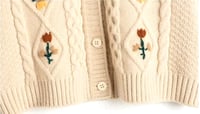 Image 3 of Vintage Embroidered Sweater creme 