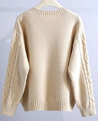 Image 4 of Vintage Embroidered Sweater creme 