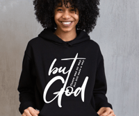 Image 4 of But God Multi Color (Ladies) Hoodie