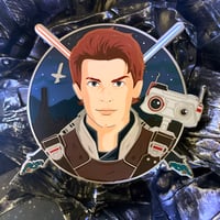 Cal and BD1 Cross Series hard Enamel Pin