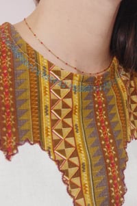 Image 5 of NOMAD --- Blouse brodée esprit Folk en coton et velours