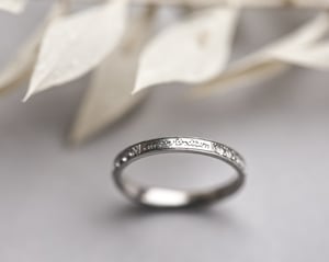 Image of Platinum & rose-cut full eternity 'ad infinitum' ring