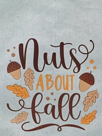 Image 3 of Nuts About Fall Eco-Friendly Tote (dual-sided cute images)