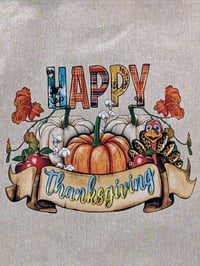 Image 3 of Happy Thanksgiving Eco-Friendly Tote (dual-sided cute images)