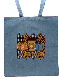 Image 2 of It's Fall Y'all Eco-Friendly Tote (dual-sided cute images)