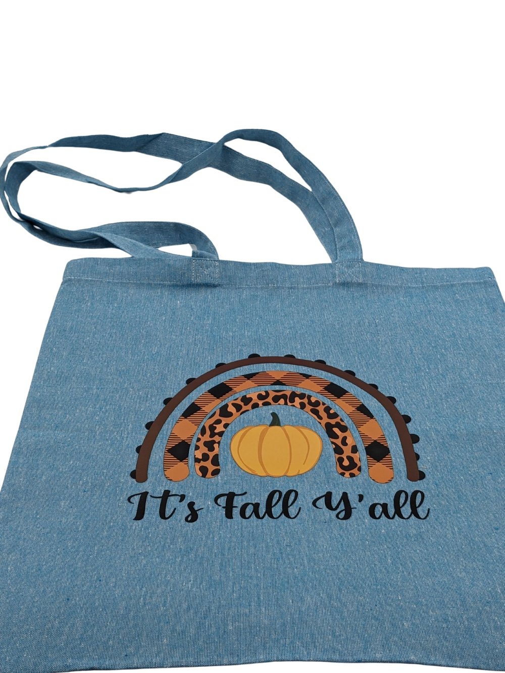 Image of It's Fall Y'all Eco-Friendly Tote (dual-sided cute images)