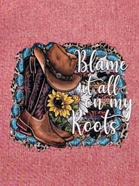 Image 4 of Cow Girl- Blame It All On My Roots Eco-Friendly Tote (dual-sided cute images)