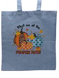 Image 1 of Meet Me at the Pumpkin Patch Eco-Friendly Tote (dual-sided cute images)
