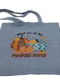 Image 5 of Meet Me at the Pumpkin Patch Eco-Friendly Tote (dual-sided cute images)