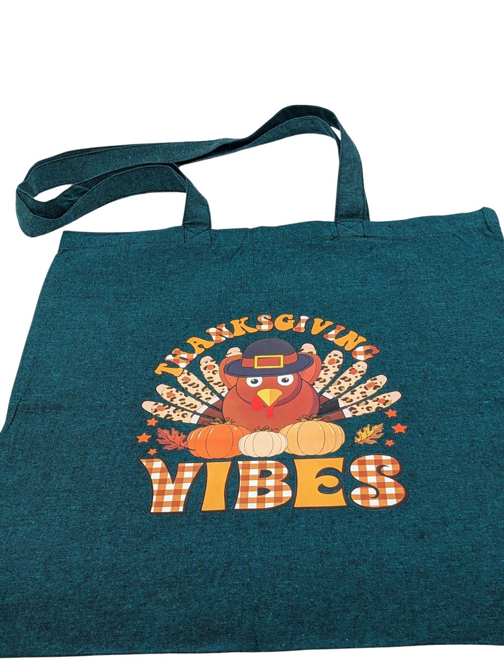 Image of Thanksgiving Vibes Eco-Friendly Tote (dual-sided cute images)