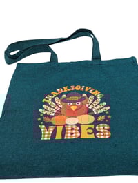 Image 5 of Thanksgiving Vibes Eco-Friendly Tote (dual-sided cute images)