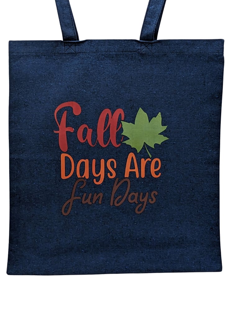 Image of Fall Days Are Fun Days Eco-Friendly Tote (dual-sided cute images)