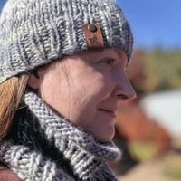 Image 2 of Bulky Alpaca Beanie and Neck Warmer