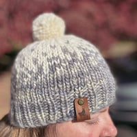 Image 3 of Bulky Alpaca Beanie and Neck Warmer