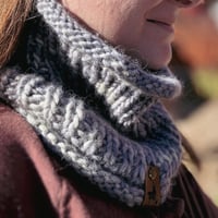 Image 4 of Bulky Alpaca Beanie and Neck Warmer