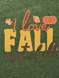 Image 3 of I Love Fall Most of All Eco-Friendly Tote (dual-sided cute images)