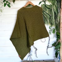 Image 2 of Alpaca and Merino Poncho