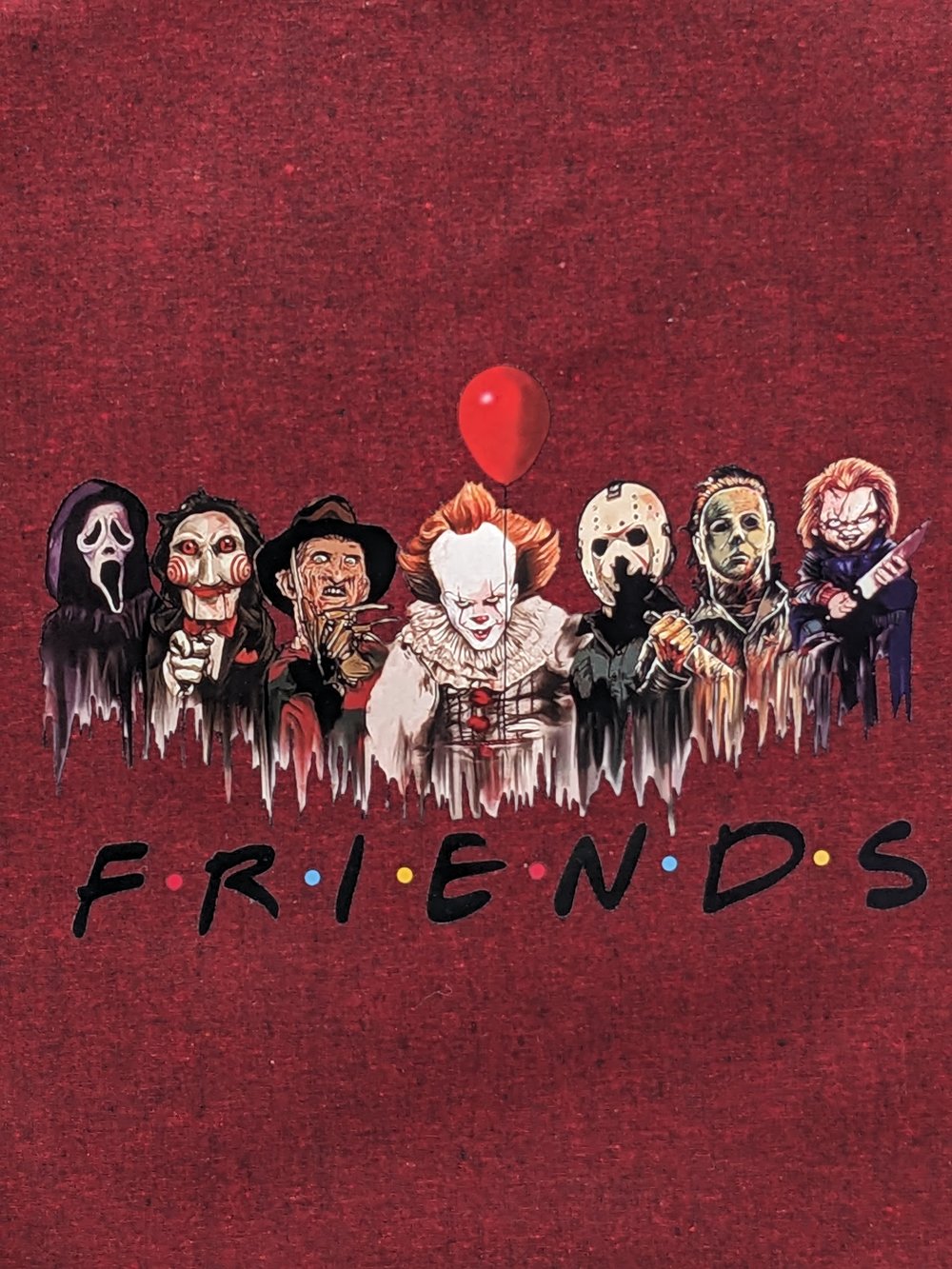 Image of Scary "FRIENDS" Halloween themed Eco-Friendly Tote (printed on one side)