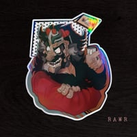 Image 3 of Grimport Menace ✦ Holographic Vinyl Stickers ✦ 11x9 cm
