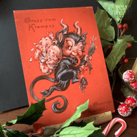 Image 2 of Gruss vom Krampus | Vintage Style Holiday Card