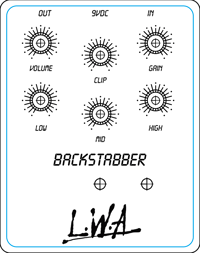 Backstabber - Cascaded op amp distortion - Pre Sale