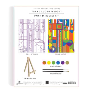 Image of Frank Lloyd Wright Paint By Numbers Kit 
