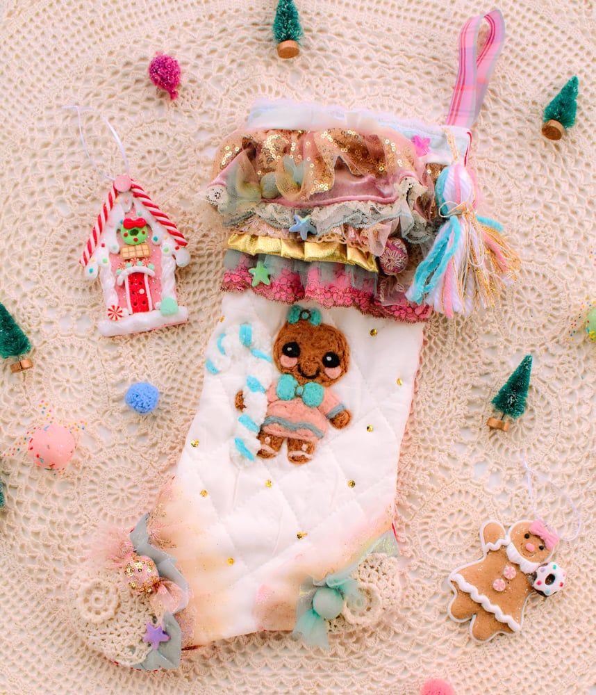 Image of Gingerbread & Sweets Stocking no. 001 