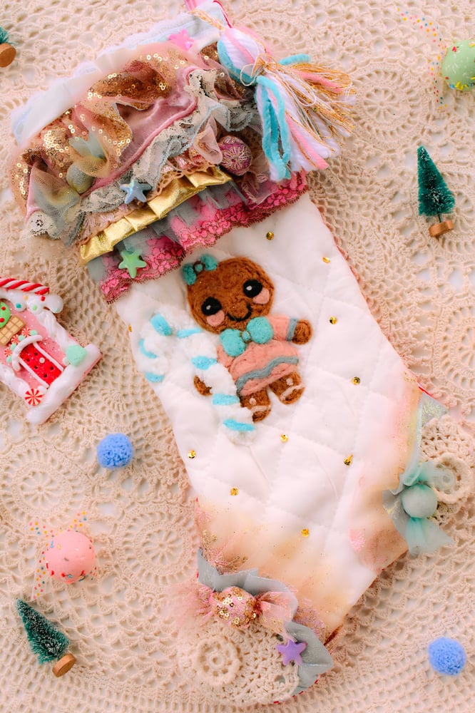 Image of Gingerbread & Sweets Stocking no. 001 