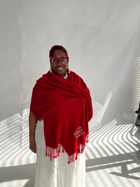 Image 1 of RED PASHMINA SCARF