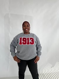  1913 SEQUIN GRAY CREWNECK