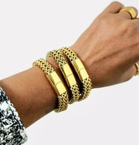 Image 2 of Gold Woven Unisex Bracelet