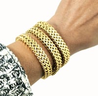 Image 6 of Gold Woven Unisex Bracelet