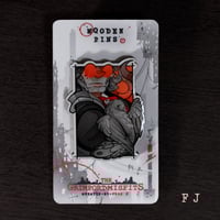 Image 2 of The Red Thread ✦ Wooden Pins ✦ 4.5x3.4 cm